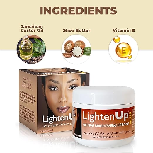OMIC LightenUp Plus, Skin Brightening Cream – 3.4 fl oz / 100ml – Daily Moisturizing Cream, Helps Uneven Skin Tone