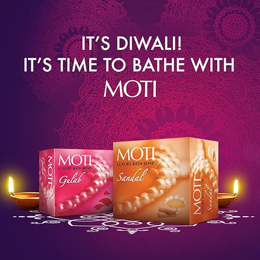 Moti Luxury Bath Soap, Gulab, 150g