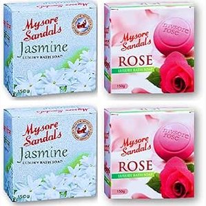 Mysore Sandal's Rose Luxury Bath Soap 150g Unique