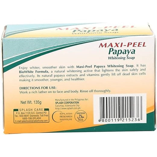 Maxi Peel Papaya Whitening Soap - 135 gm