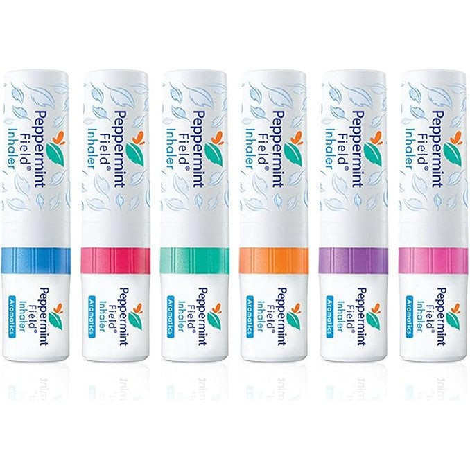 Inhaler Thai Natural Herb Aromatherapy, Peppermint, freshy, cool 6 x1.5 ml.