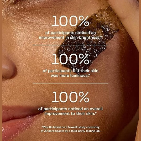 Acure Bestselling Duo Kit - Brightening Facial Scrub & Cleansing Gel - All Skin Types - Cleanse With Pomegranate, Blackberry & Acai - Scrub With Sea Kelp & French Green Clay