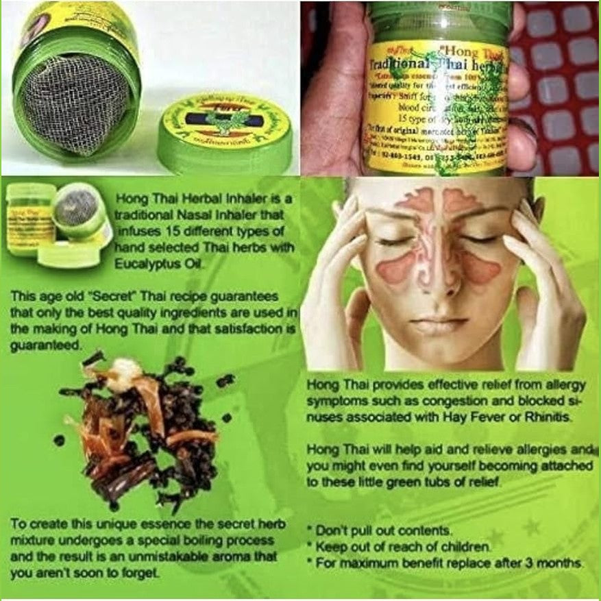 SayYes Hong thai Traditional Thai Herbal Inhaler Pack Of 01