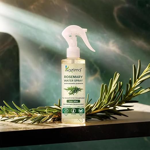 KZM Cosmetic's Kazima Rosemary Water Spray with Redensyl & Keratin Hair Mist - Hair Growth & Hair Strengthening - 200 ML
