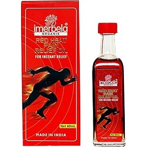 Imerbela Organic Red Heat Pain Relief Oil(60Ml)-For Instant Relief