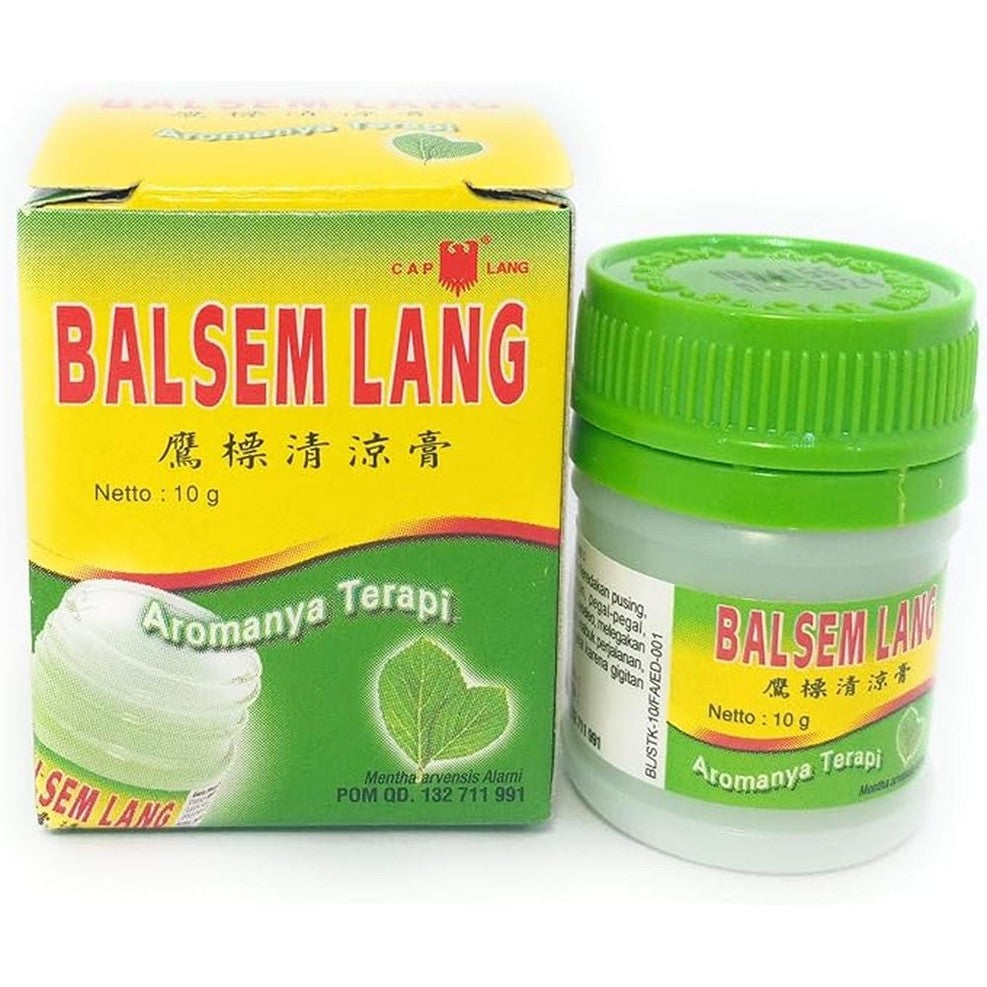 Eagle Brand Cap Lang Balsem Lang Balm, 10 Gram (Pack of 4)