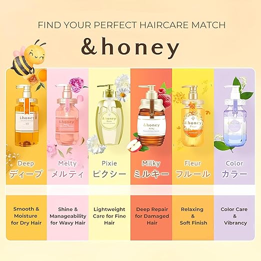 & Honey Deep Moist Hair Treatment Step2.0 (Moist Coat) Pump 445g - Lavender Scent (Green Tea Set)