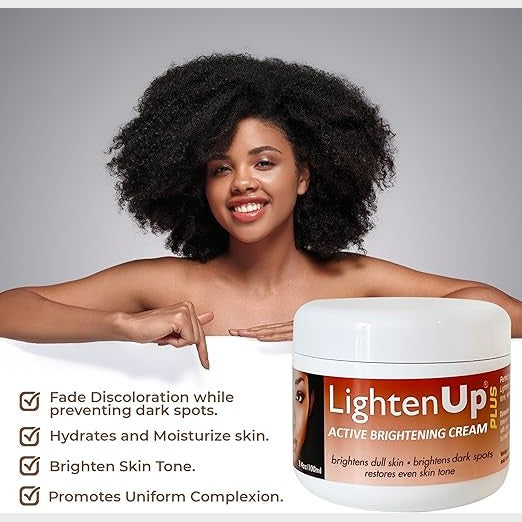 OMIC LightenUp Plus, Skin Brightening Cream – 3.4 fl oz / 100ml – Daily Moisturizing Cream, Helps Uneven Skin Tone