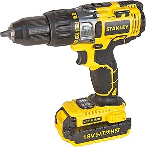 STANLEY Power Tool Cordless 18V LI-LON HAMMER DRILL STDC18LHBK-B5