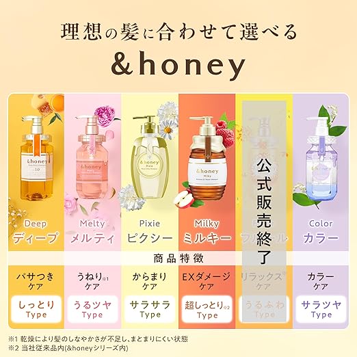 & Honey Melty Moist Shampoo, 440 milliliters