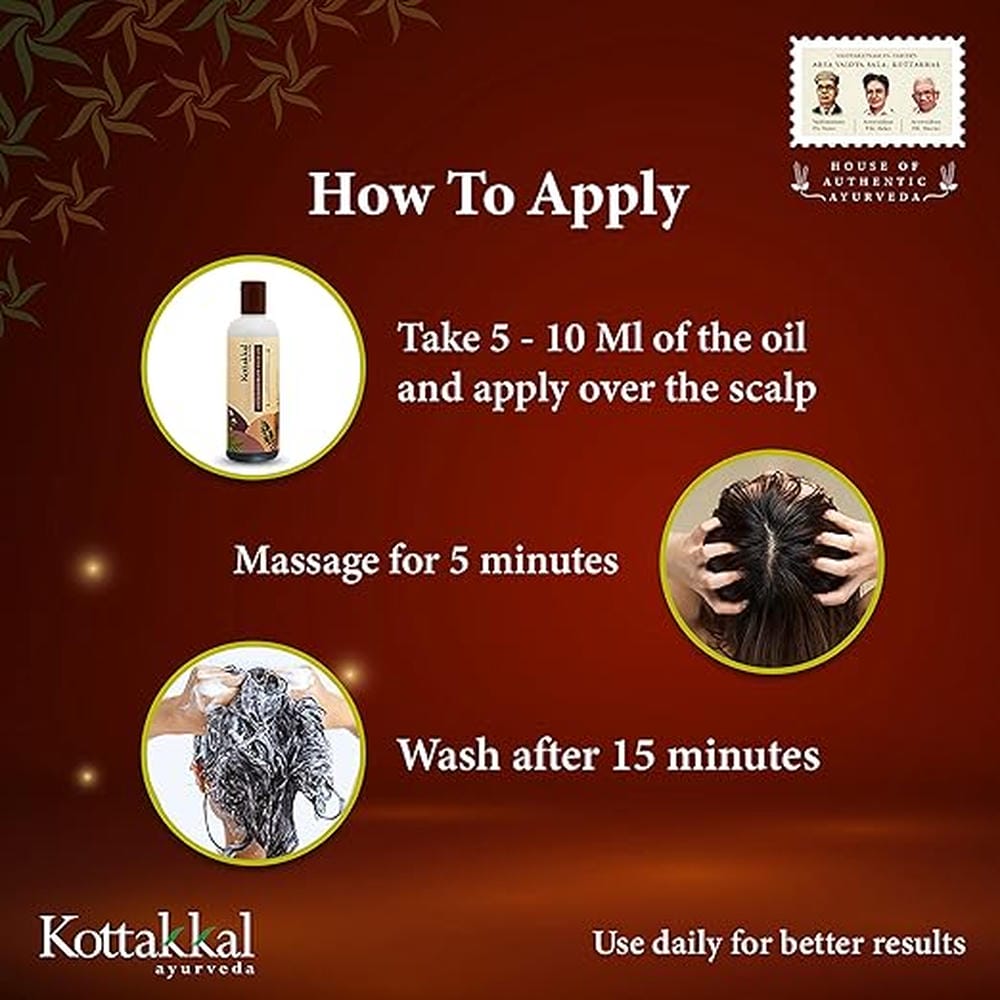 Kottakkal ayurveda® Anti Dandruff Hair Oil | No Artificial Colour & Fragrance | Paraben & Sulphate Free - 150 ml