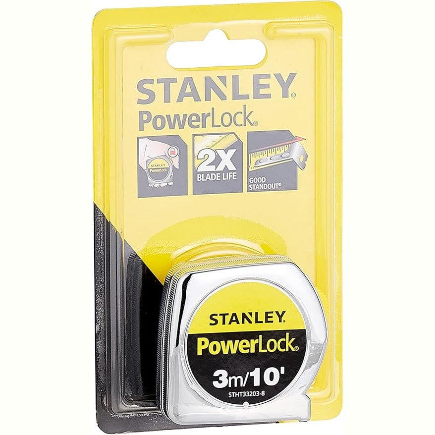 STANLEY - POWER LOCK : Tape Measure - 3M/10"