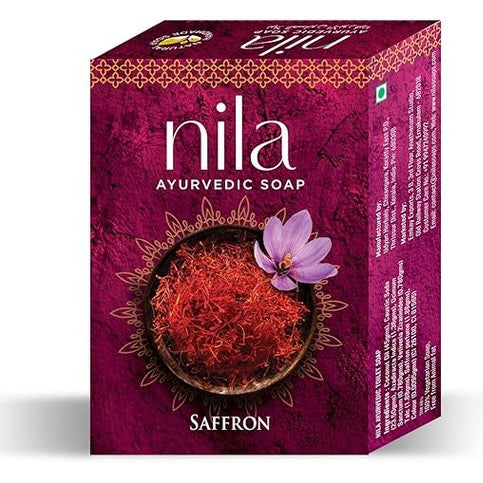 Nila Ayurvedic Soap Saffron 75g(Pack of 3)