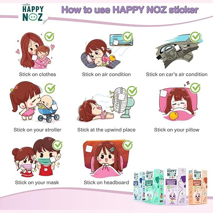 Happy Noz Organic Onion Sticker (6 Sachet/Box)