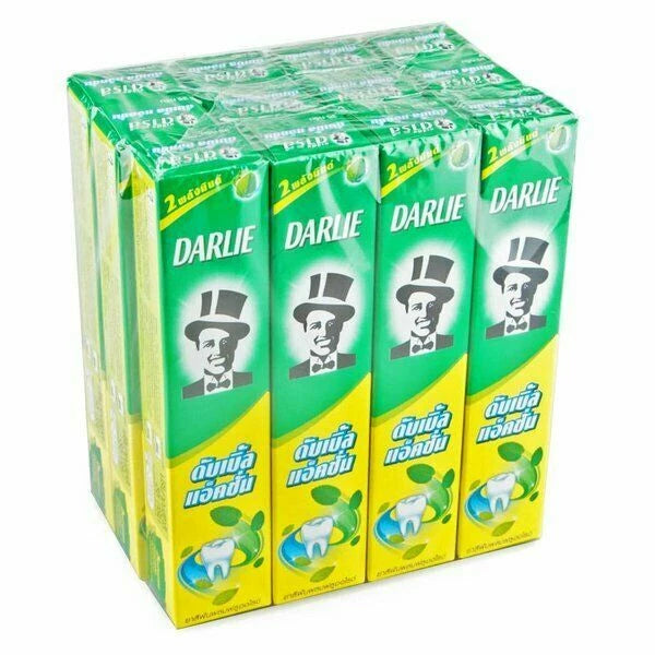 Darlie Double Action Toothpaste with Fluoride 35 gram Travel Size Pack of 12